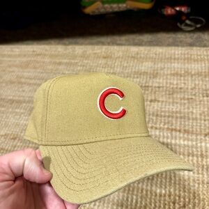Tan Khaki Chicago Cubs SnapBack Hat